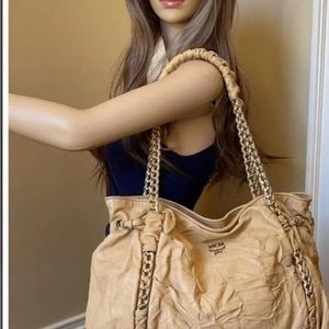 MCM Leather Wrinkle Bag TODAY ONLY PRICE DROP was $450.00 now $360.00